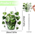 thumbnail image 3 of St Patricks Day Hanging Decor, Green Heart Leaf Acrylic Hanging Basket, St Patricks Day Decorations for Front Door Porch Home Office Window Decor, 8'' x 8'' Green, 3 of 9