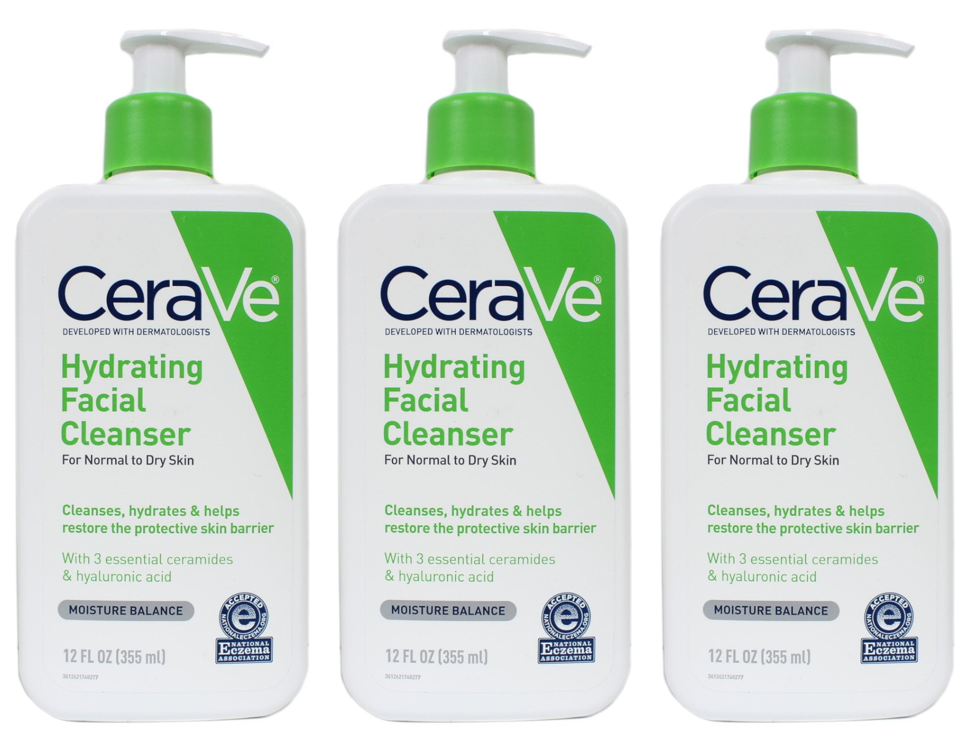 CeraVe Hydrating Facial Cleanser, Cream for Normal to Dry Skin 12 Ounce