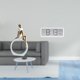 thumbnail image 2 of Figura decorativa de estatua de niña, escultura de arte abstracto, diseño moderno en resina, estatuas de mujeres con lectura creativa, reloj de pared, 2 of 8