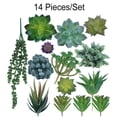 thumbnail image 3 of Inteprter Accesorios para fotos microsuculentas Plantas simuladas Multifuncional Artificial Realista Decoraciones de bonsái de buen aspecto SET0824 Flores artificiales SET0867 paquete de 14 Inteprter HA060204-06B, 3 of 6