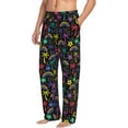 thumbnail image 6 of Naloa Colorful Palms Pajama Pants Men, PJ Bottoms, Sleep & Lounge Pants-Large, 6 of 6
