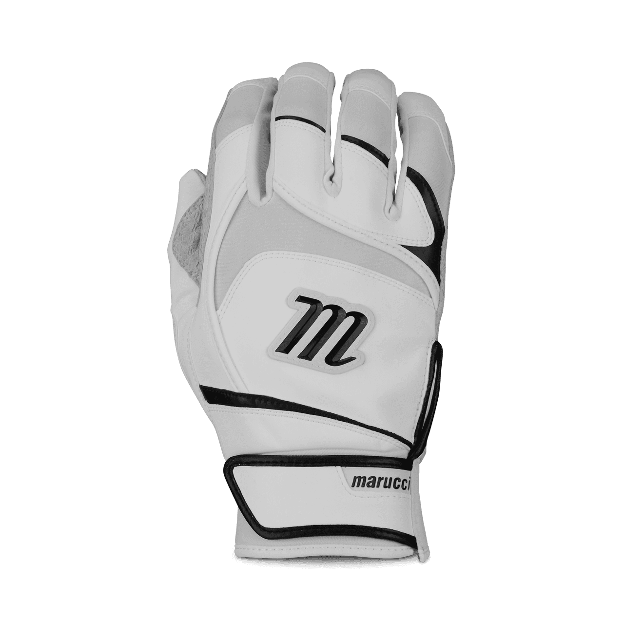 Marucci Signature Pittards Batting Glove White Black