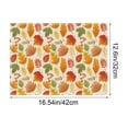 thumbnail image 3 of Pumpkin Fall Placemats 1 Piece 16.5x12.6 Inch Vintage Thanksgiving Table Mat, Autumn Harvests Party Dining and Catering Decoration, 3 of 6