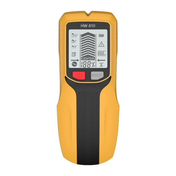 Detector de cables, detector de pernos y alarma de audio, localizador de pernos multifunción para cables Amarillo