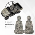 thumbnail image 5 of KUIFORTI Brown Leopard Print UTV Seat Covers Comfortable Seats Cover with Headrest Covers Polyester Compatible with Rhino 700 660 450 2004-2021 Rhino UTV Accessories, 5 of 7