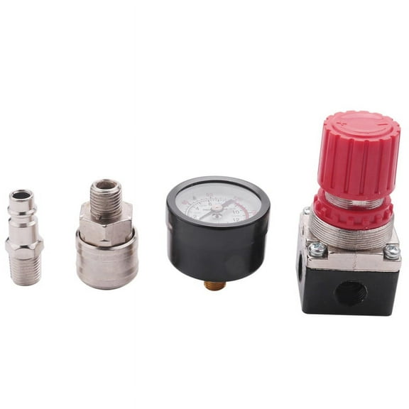 1 * compressed air compressor-Silver & black & red