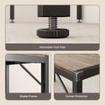 thumbnail image 6 of Aiho Dining Table Set for 6 Person, 63" Kitchen Table with 2 Benches & 2 Stools, Space Saver Dining Set for Kitchen, Dining Room, Living Room, Gray, 6 of 8