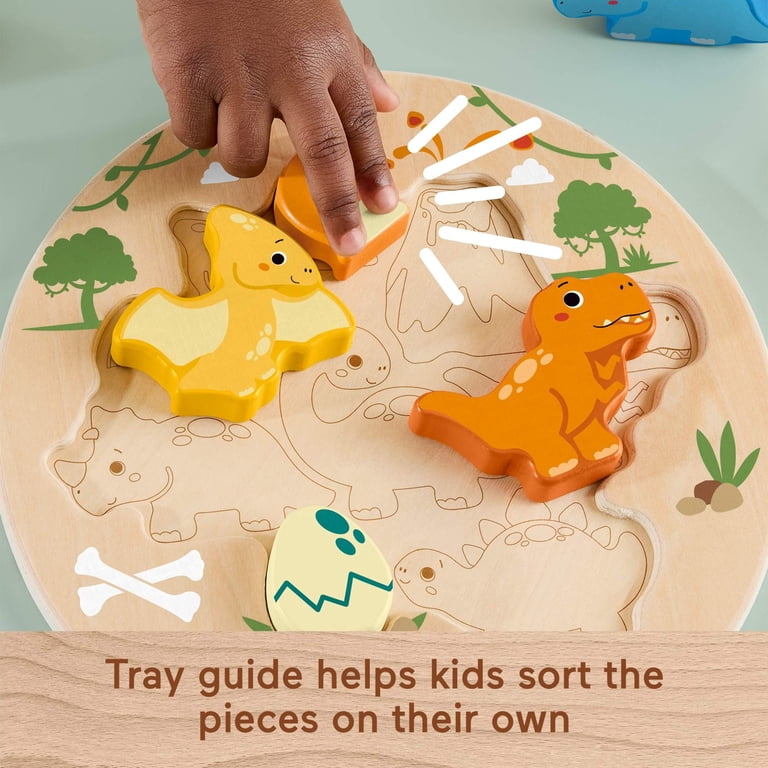 Fisher-Price Wooden 2-in-1 Dinosaur Puzzle photo 5