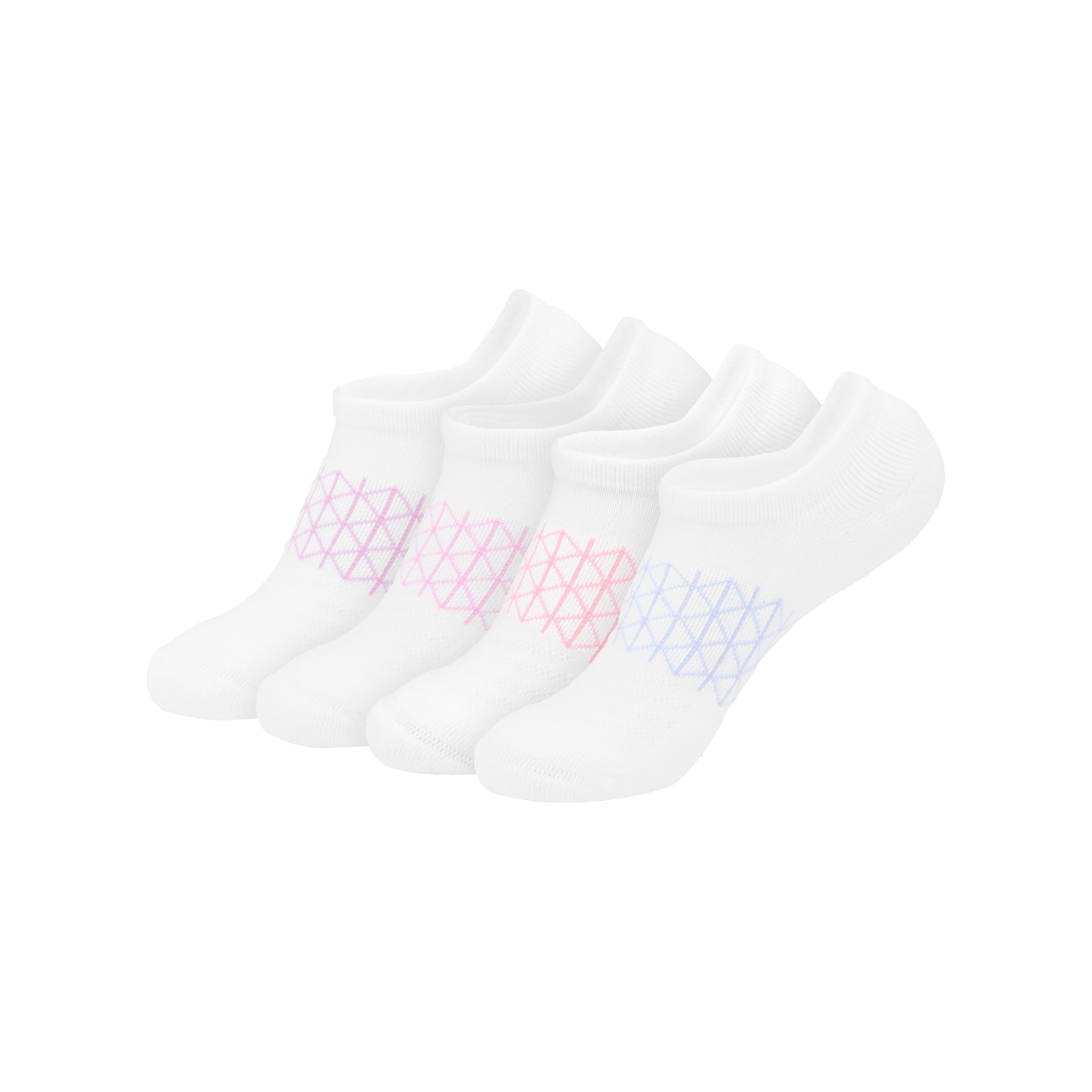 Hanes Women's Absolute Comfort Super No-Show Socks, 4-Pack, Size 5-9