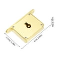 thumbnail image 2 of Topbathy Jewelry Box Key Replacement Set, Brass Square Security Key for Wooden and Home Use Boxes, and, 2 of 6