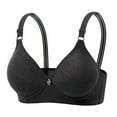 thumbnail image 2 of THDHVS Push Up Bra,Bras for Women No Underwire,Wireless Bra Lightly Lined Breathable for Everyday Gentle Support and Comfortable Black, 2 of 3