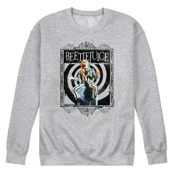 Beetlejuice - Beetlejuice On Grave - Men's Crew Neck Fleece Pullover
