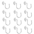 thumbnail image 3 of 12 Pcs Crochets de Rideau de Douche Demi-Cercle Décoratifs Givrés, 3 of 9