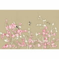thumbnail image 4 of Idea4wall 4pcs Chinese Style Floral Peel and Stick Wallpaper Removable Wall Murals Large Wall Stickers for Home Decoration, 66"x24", 4 of 5