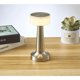 thumbnail image 1 of Lámpara de escritorio de metal retro Lámpara de escritorio de ambiente táctil decorativa Bar Mesa de comedor Lámpara de escritorio pequeña Luz de noche creativa Mancuerna transparente Toque de plata XianweiShao 1327533002097, 1 of 1