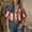 Khaki, variant on WCJM Ladies The 4th 250th Tank Top Flag Print Button Down Long Sleeve Ruffled Cuffs Pleated Loose Fit Top(White,S)