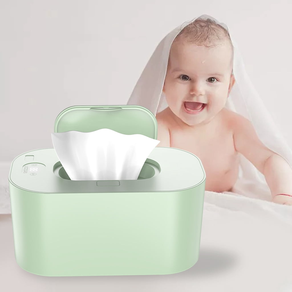 Large Capacity Diaper Wipe Warmer Silent Wipe Holder for Use green