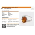 thumbnail image 5 of Sterling Silver and Baltic Honey Amber Ring "Federica", 5 of 7
