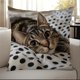 thumbnail image 5 of CaiYueKe Cats Linen Pillow Cover Decorative Cushion Case Bohemian Style Sofa Bed Throw Pillowcase Home Decor Accent Pillow Shams for Living Room Bedroom, 5 of 7