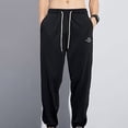 thumbnail image 3 of Men's Pants Summer Slim Mesh Breathable Sweatpants, 3 of 5
