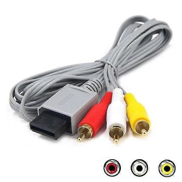 Cable for Nintendo Wii/Wii U - RCA AV composite cable adapter for audio and video