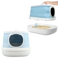 thumbnail image 4 of Portable Cat Litter Box, Multipurpose Enclosed Foldable Portable Cat Litter Box Detachable Deodorization Impact Resistance  For Cats For Car For Outdoor, 4 of 8