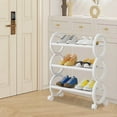 thumbnail image 7 of Miogawg Shoe Rack, Rolling Vertical Shoe Rack With Brake, Shoe Storage Organizer For Entryway Closet Bedroom, Space-Saving Narrow Shoe Shelf, 7 of 7
