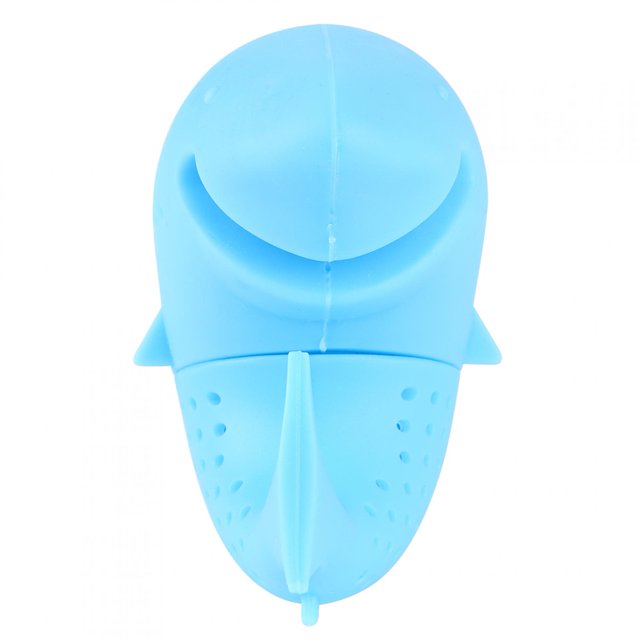 Lindo Infusor De Té De Silicona Con Forma De Animal Accesorio De Filtro De Colador De Hojas De Té Resistente Al Calor Azul