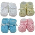 thumbnail image 2 of Abelito Newborn Baby Boy Girl Hand Crochet Booties, 2 of 2
