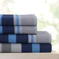 thumbnail image 2 of Majestic 400 Thread Count Egyptian Quality Cotton Sheet Set - Breathable 4 Piece Full Sheet Set (Full, Liam), 2 of 3