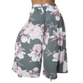 thumbnail image 4 of Pantalon Floral pour Femmes avec Taille Haute et Jambes Larges, 4 of 6