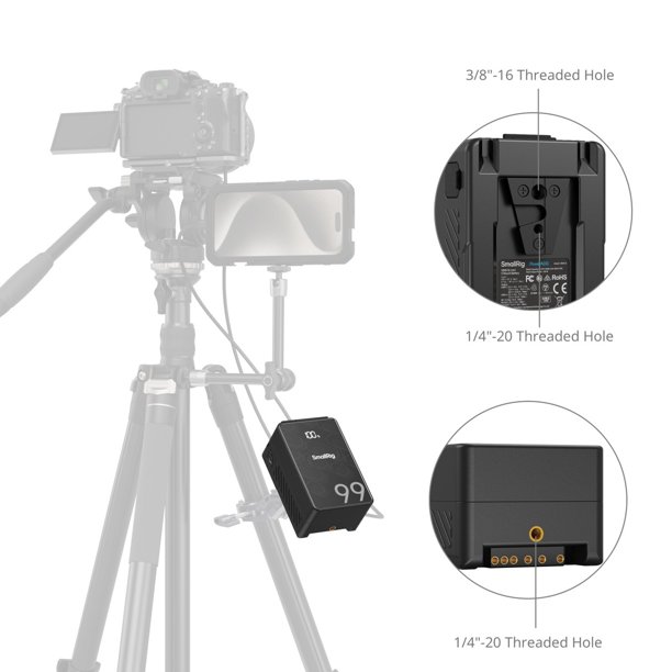 SmallRig VB99 SE Mini V-Mount Battery - Walmart Business Supplies