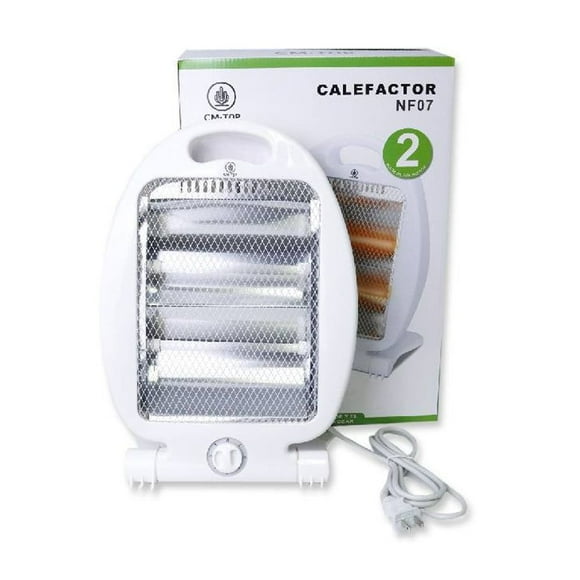 CM-TOP Calefactor Eléctrico Portátil 800W - Calentamiento Rápido y Silencioso para Interior/Exterior