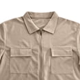 thumbnail image 4 of Tisuna Men'S Shirts Short Sleeve Zipper Down Quick Dry Summer T-Shirts Mens Classic Collared Casual Shirts With Pocket For Outdoor Performance Khaki Size Xxl, 4 of 6