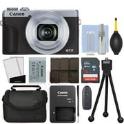 Canon PowerShot G7X Mark III 20.2MP 4K Digital Camera 4.2x Zoom Silver+ 16GB Kit - International Version (International Version)