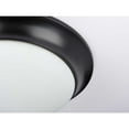 thumbnail image 4 of Progress Lighting, Crown Collection, 2-Light Flush Mount, Black, Etched Glass, Material: Steel, Finish Color: Black, Width: 14", 4 of 4