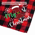 thumbnail image 3 of yeacher Festive Christmas Plaid Dog Bandana - Red & Black Checkered Design, Soft Cotton, Adjustable for Small to Medium Dogs, Perfect for Holidays & Everyday Use, 3 of 6