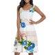thumbnail image 1 of WILLBEST Vestido Corto Para Mujer, Vestido Informal Con Cuello Redondo Estampado Para Mujer, 1 of 3