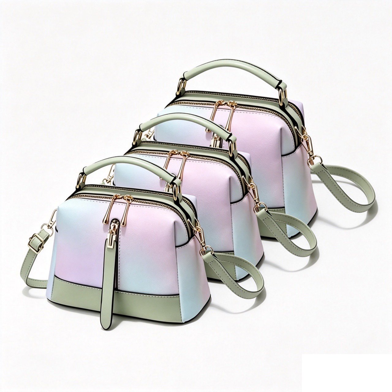 Womens Color Block Small Top-Handle Bag Stylish Design Crossbody Bags Shoulder Bag Lightweight Work Commuter Purse