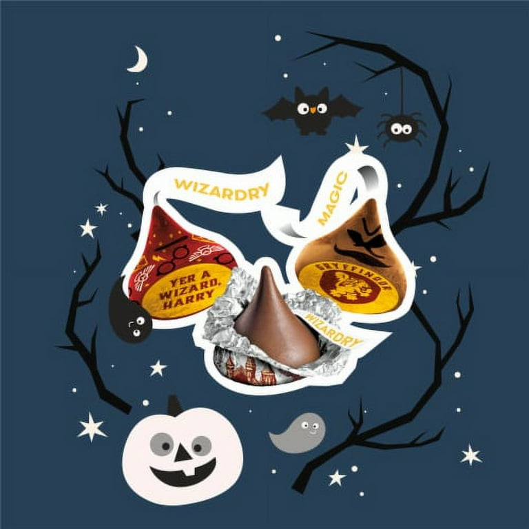 2X HERSHEY S KISSES Milk Chocolate Harry Potter Halloween Candy Bag 9.5 oz 1 bag