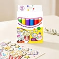 thumbnail image 6 of Chmadoxn Magic Popcorn Drawing Pens 6 Pack DIY Bubble Puffy 3D Art Drawing Pens Safe Heat Activated Color Paint Markers for Crafting Birthday Greeting Cards Multi-Surface, 6 of 8