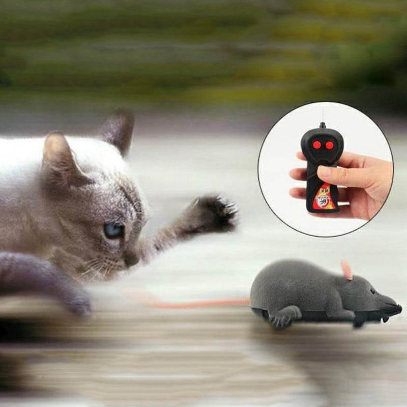 Mouse Hunter Interactive Cat Toy & Catnip Toy with Real Mouse Electronic Sound Catnip Toys for Cats