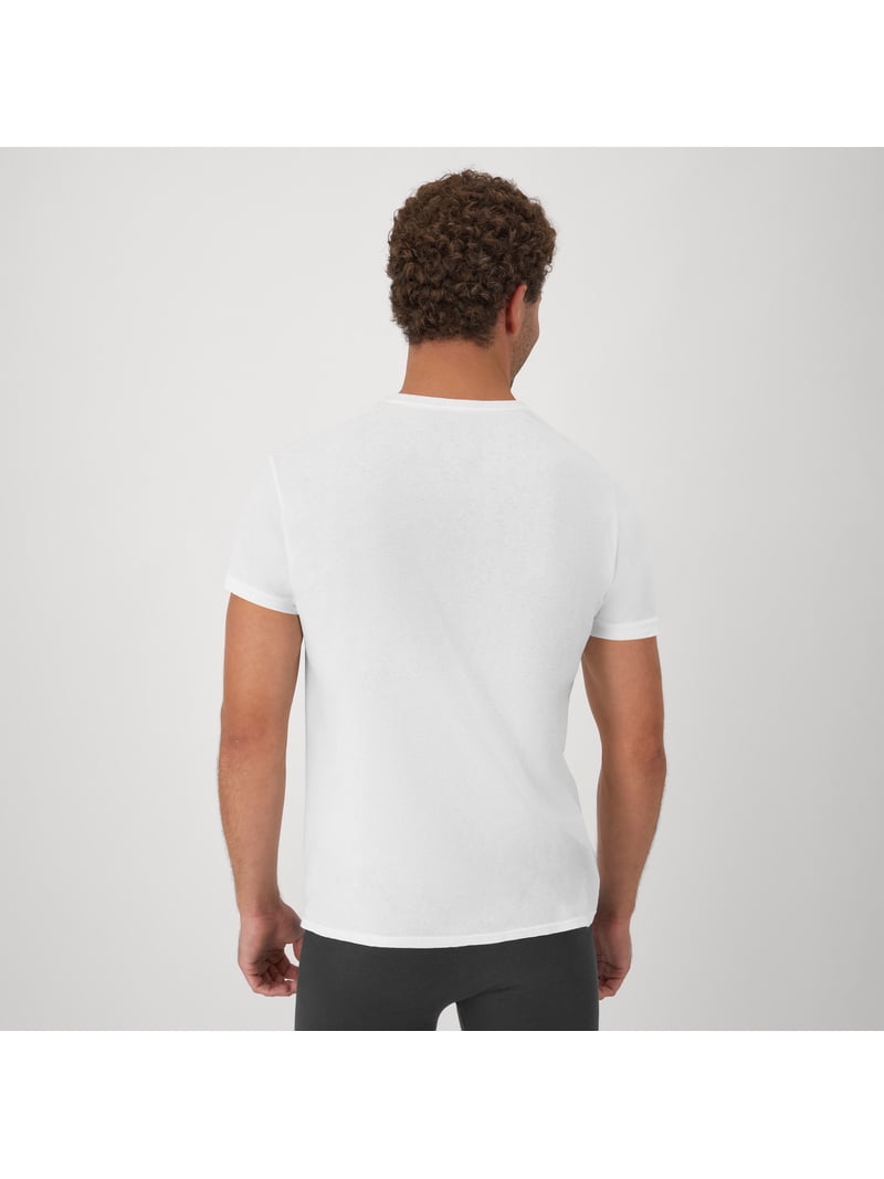 Hanes Men's White Crew T-Shirt Undershirts, 3 Pack - Walmart.com