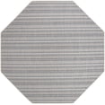 thumbnail image 3 of Unique Loom Outdoor Striped Collection Area Rug - Maia (7' 10" Octagon Light Blue/Ivory), 3 of 6