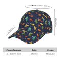 thumbnail image 2 of Picia Shells and Seaweed pattern Trucker Low Profile Hat Men Women Baseball Cap Dad Hat Adjustable Unconstructed Plain Cap, 2 of 9