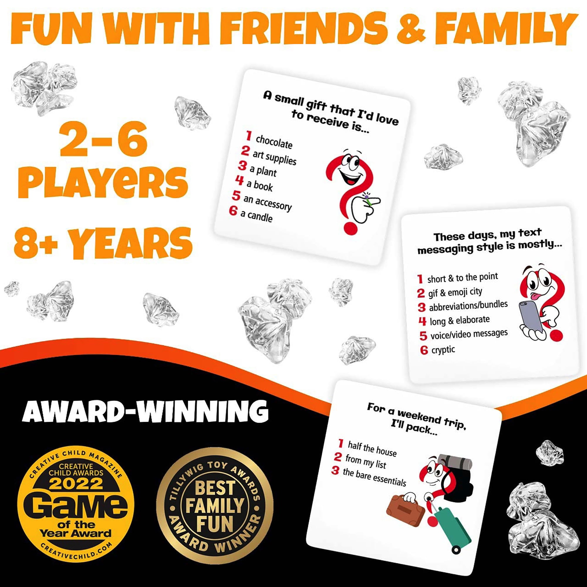 Really?! Think You Know Me? Guess Again - Hilarious Family Game Night Ice Breakers, Conversation Cards To Get Talking