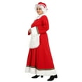 thumbnail image 2 of Mrs. Claus Costume for Women Plus Size Outfit Chirstmas Adult Santa Dress with Apron Wig and Glasses for Cosplay Party -M, 2 of 7