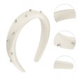 thumbnail image 3 of Unique Bargains 1 Pc Solid Rhinestone Headbands for Women Beige, 3 of 6