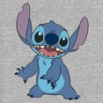 thumbnail image 2 of Junior's Lilo & Stitch Happy to See Me Graphic Tee Heather Gray 3X, 2 of 4