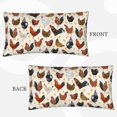 thumbnail image 7 of King Pillow Cases Standard Size - Classic Cute Cock Chick Soft Envelope Closure Microfiber Block Print Pillow Cover, Wrinkle Stain Resistant Travel Pillow Covers Standard Size 20x36in, 7 of 7